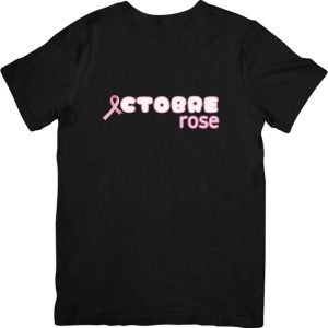 Tshirt ruban octobre - noir