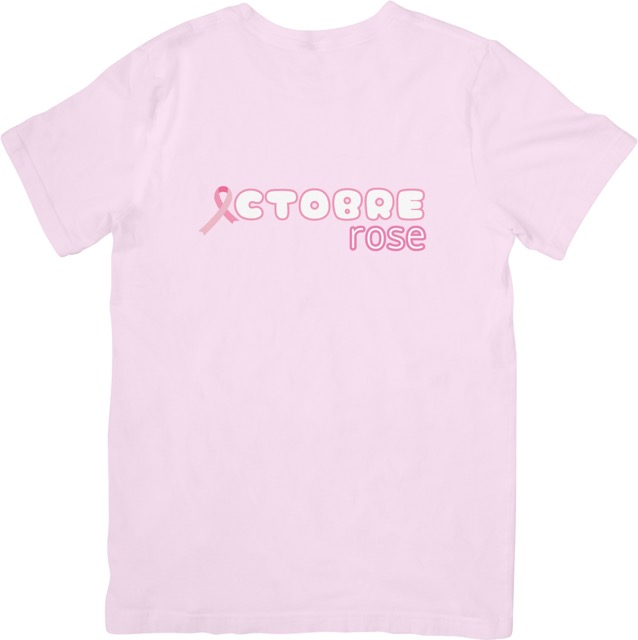 Tshirt ruban octobre - noir – Image 3
