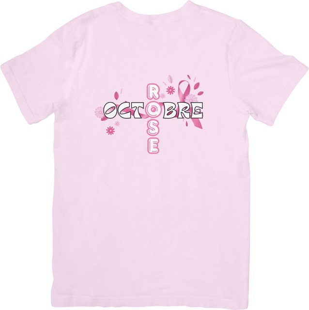 Tshirt donuts fleurs - rose
