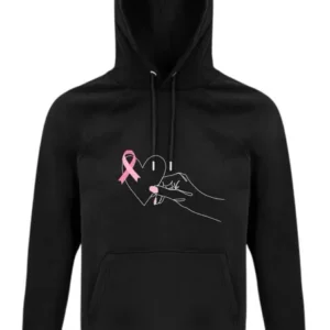 Sweat Coeur sur la main - noir