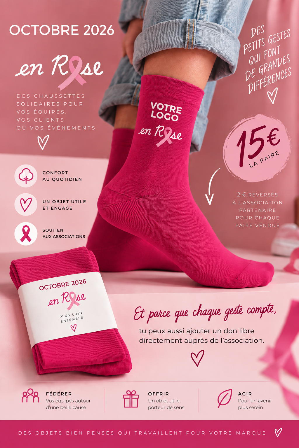 Octobre en chaussettes roses